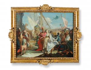 Francesco Lorenzi (Mazzurega, 1723 - Verona, 1787), The Meeting of Antony and Cleopatra SOLD